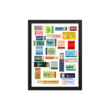 West Village Restaurant Matches Digital Framed Poster
