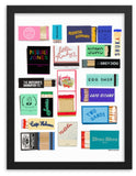 Favorite Soho/Nolita Restaurant Matches Digital Framed Poster