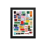 Favorite New York City Restaurant Matches Digital Framed Poster