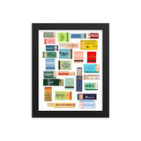 West Village Restaurant Matches Digital Framed Poster