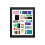 Favorite Soho/Nolita Restaurant Matches Digital Framed Poster