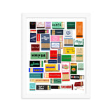 Favorite New York City Restaurant Matches Digital Framed Poster