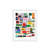 Favorite New York City Restaurant Matches Digital Framed Poster
