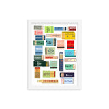 West Village Restaurant Matches Digital Framed Poster