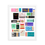 Favorite Soho/Nolita Restaurant Matches Digital Framed Poster