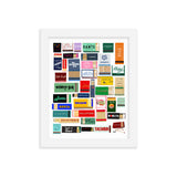 Favorite New York City Restaurant Matches Digital Framed Poster