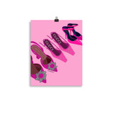 Pink Designer Heels Poster