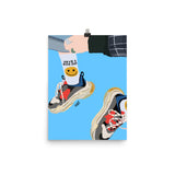 Have a nice day sneakers Poster