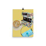Fendi polaroid, handbag and coffee Poster