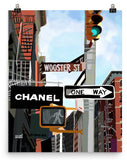 Soho Street Fashion Poster