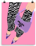 Zebra Fashion Poster