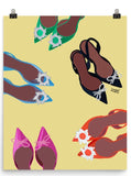 Colorful designer heels Poster