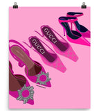 Pink Designer Heels Poster