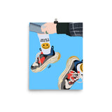 Have a nice day sneakers Poster