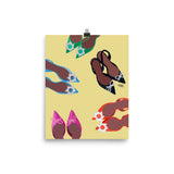 Colorful designer heels Poster