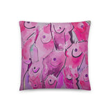 Vibrant Pink Boobs Pillow