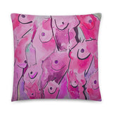 Vibrant Pink Boobs Pillow