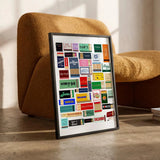Framed Favorite New York City Restaurant Matches Digital Poster