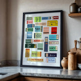 Framed West Village Restaurant Matches Digital Poster