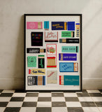 Framed Favorite Soho/Nolita Restaurant Matches Digital Poster