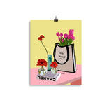 Fashion Flowers Designer Poster