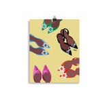 Colorful designer heels Poster