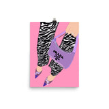 Zebra Fashion Poster
