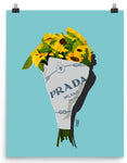 Fashion Sunflower Bouquet Poster