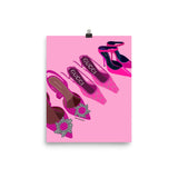 Pink Designer Heels Poster